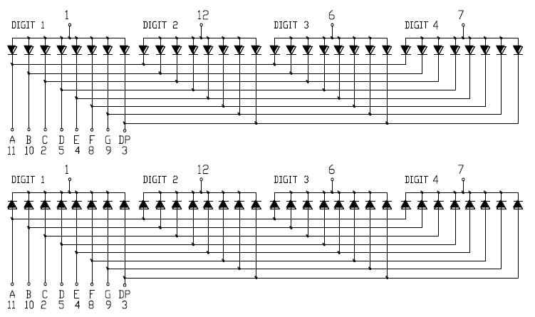 0,56 Zoll 4-stelliges SMD-Display 5640