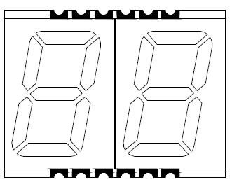 0,56 Zoll 2-stellige SMD-LED 5621