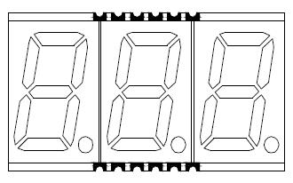 0,56 Zoll 3-stellige SMD-LED 5630
