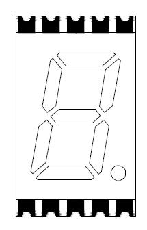 0,3 Zoll einstelliges SMD-LED-Display