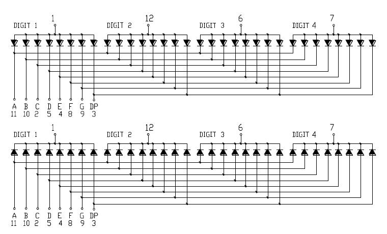 0,56 Zoll 4-stelliges SMD-Display 5642