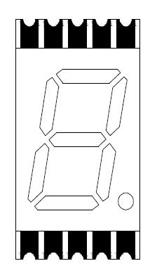 0,39 Zoll einstelliges SMD-LED-Display 3913