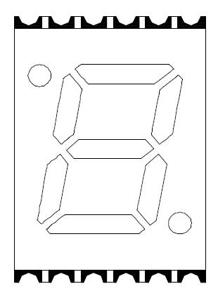 0,28 Zoll einstelliges SMD-LED-Display