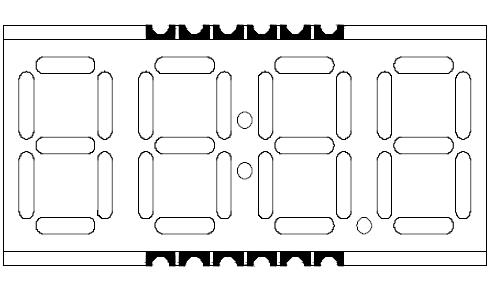 0,39 Zoll vierstelliges SMD-LED-Display 3941