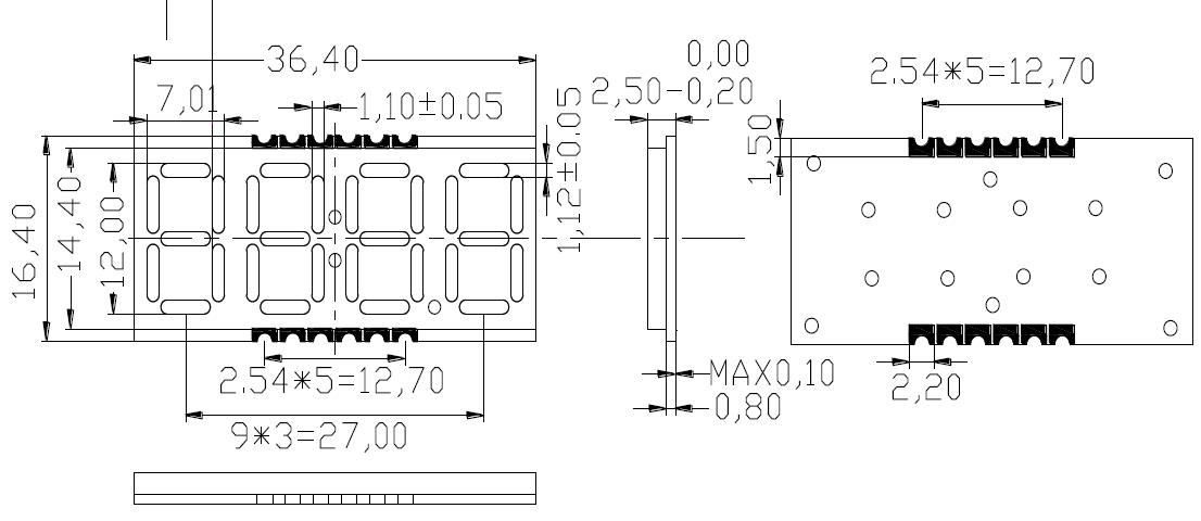 0,39 Zoll 4-stelliges SMD-Display 3941