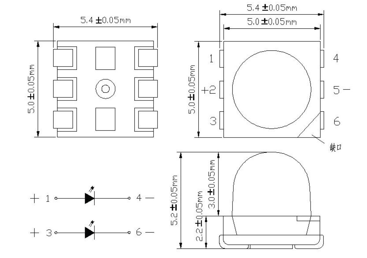 5050 SMD LED mit Objektiv (3)