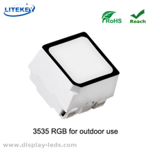 ROHS -konforme RGB 6 Pins 3535 SMD LED mit schwarzem Gesicht vom Experten China Hersteller