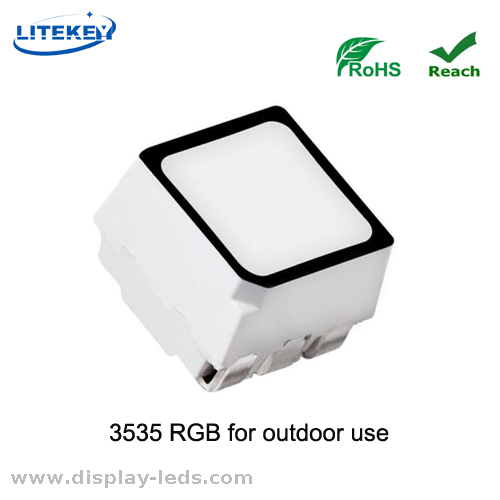 ROHS -konforme RGB 6 Pins 3535 SMD LED mit schwarzem Gesicht vom Experten China Hersteller